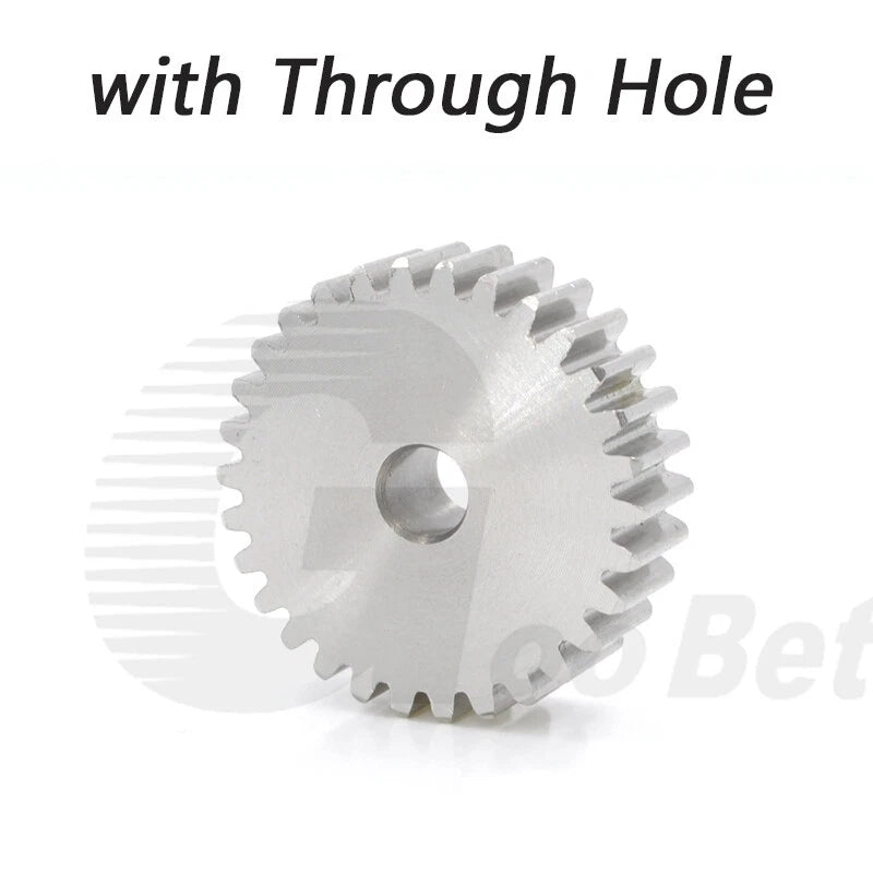 Spur Gear Stainless Steel Module 1 1.5 2 Motor Pinion 12 to 100 Tooth Flat Gear