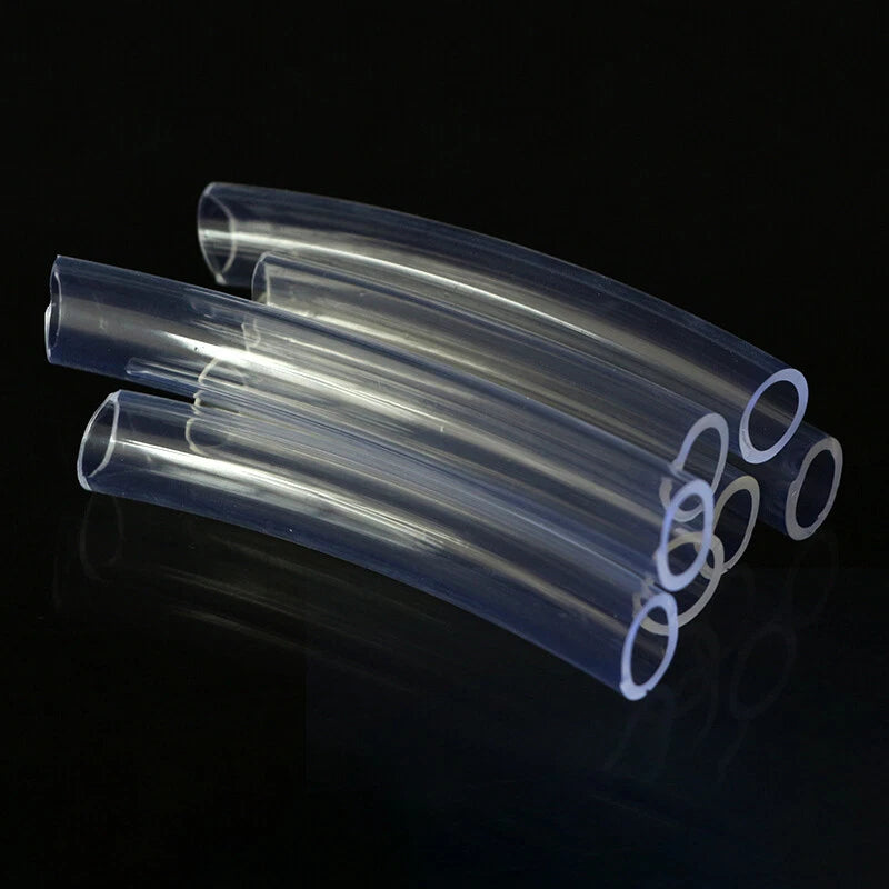 Clear PVC Flexible Tubing — Transparent Hose for Aquarium, Air, Water & Fuel Lines