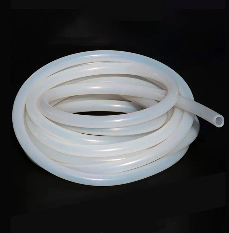 Silicone Vacuum Hose Pipe — White Rubber Tube for Water, Air & Coolant | ID 2mm–38mm
