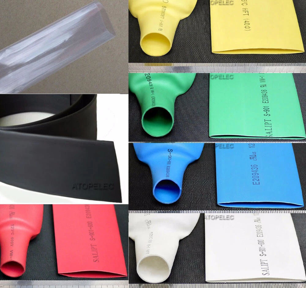 3:1 Heat Shrink Tubing — Dual Wall Adhesive-Free Sleeve, Φ1.6mm to Φ65mm, 8 Colors