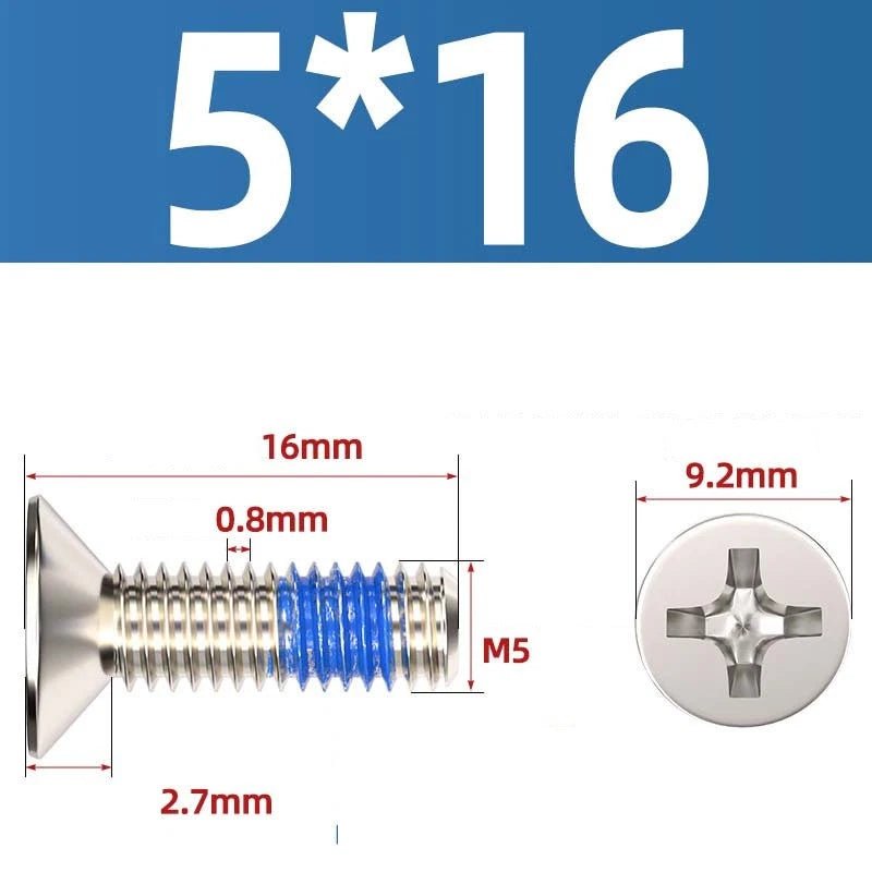 M1.2–M6 Phillips Flat Head Machine Screws | Carbon Steel | Black & Nickel Plated - HomeDIYer