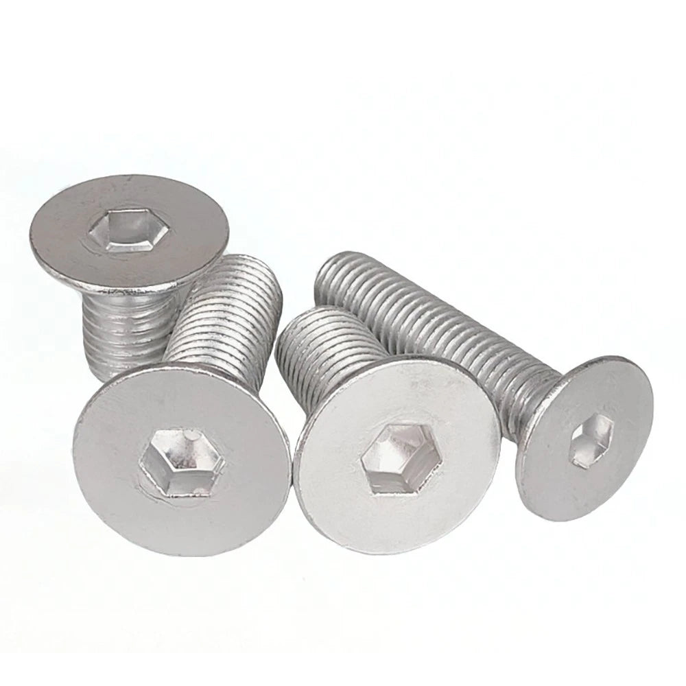 6063 Aluminium Allen Socket Countersunk Screws DIN 7991 — M2 to M8