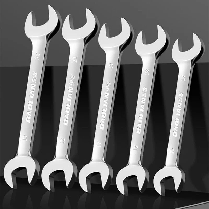 Thin Double Open End Spanner Repair Wrench Chrome Vanadium Steel Metric 6mm-36mm