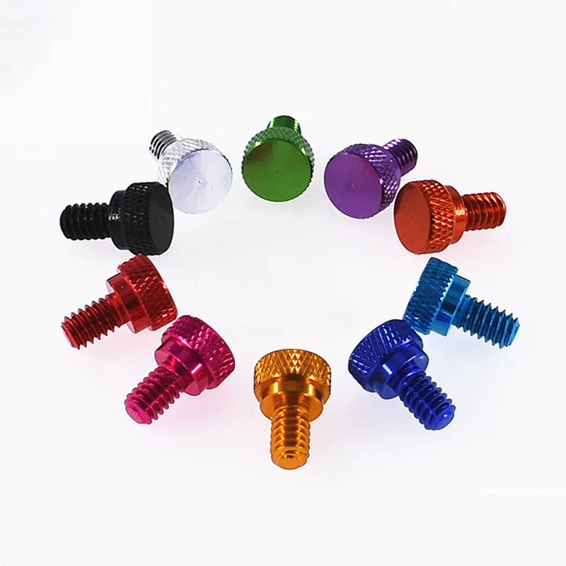UNC 1/4 - 20 Aluminum Alloy Knurled Thumb Screws – High - Type Hand Grip Knob Bolts - HomeDIYer