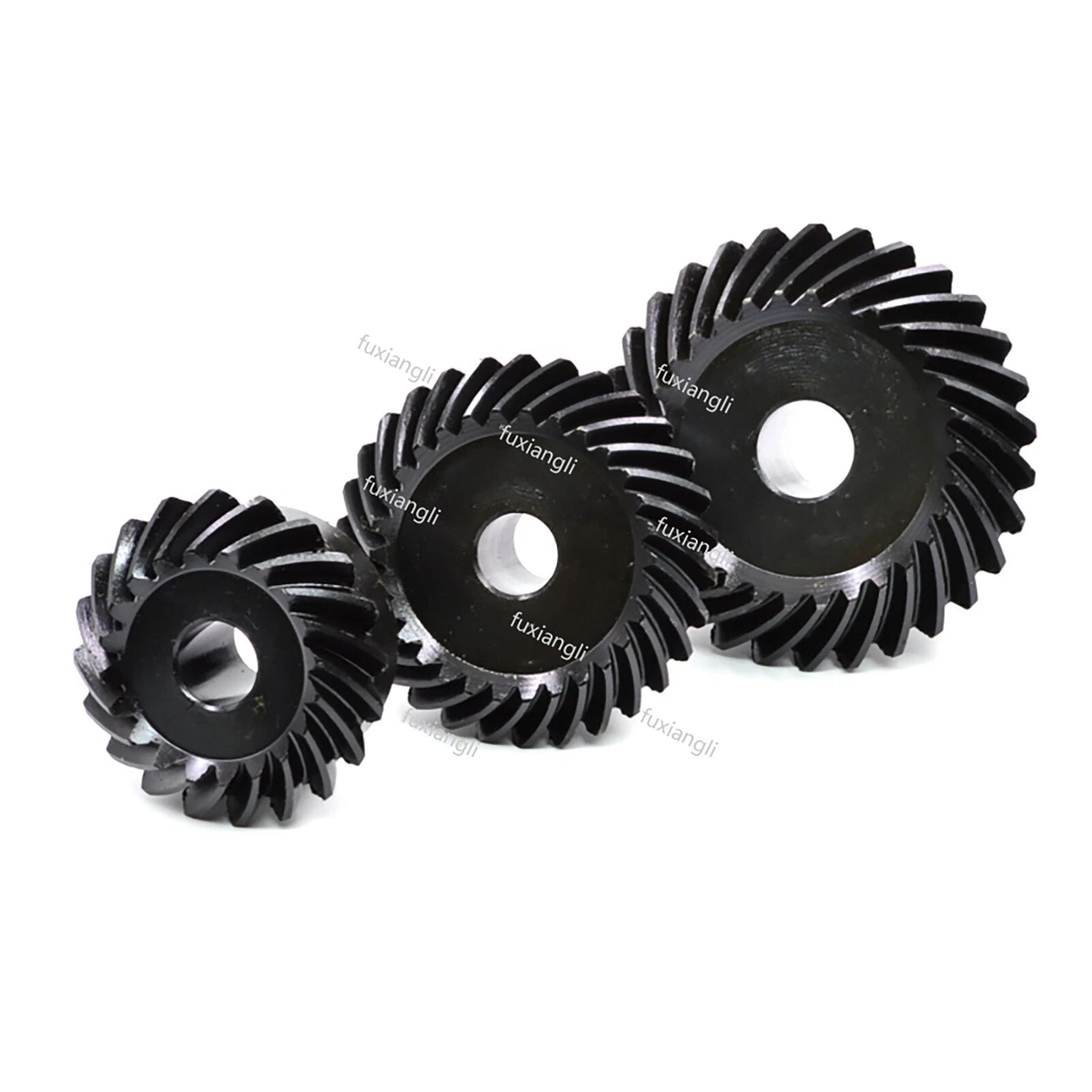 Spiral Bevel Gears 1.5/2 Modulus 90° 1:1 Pairing With Keyway,Left + right Spiral