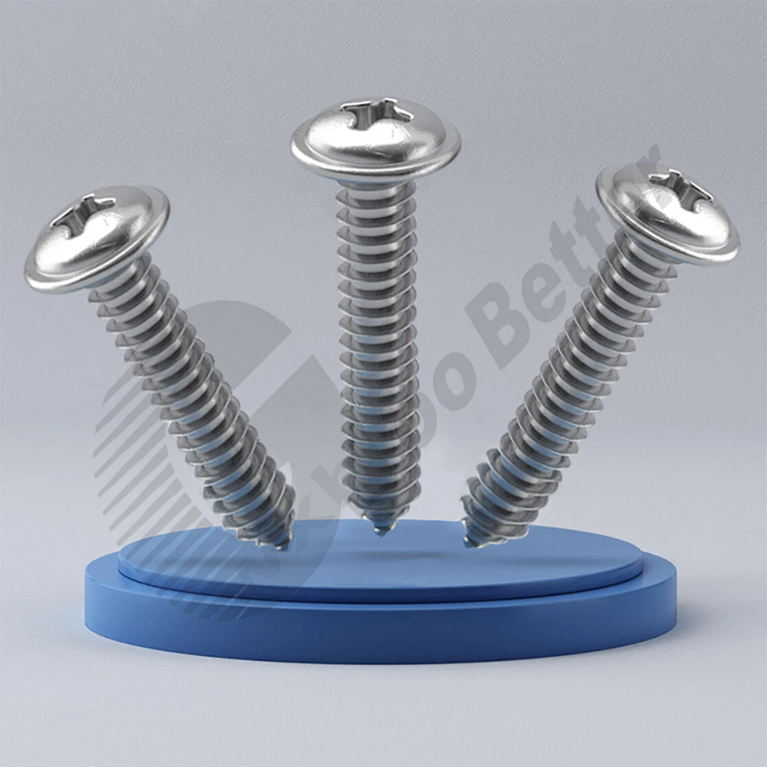 M1.2 M1.4 M1.7 M2 M2.3 M2.6 M3 M4 M5 Pan Head Self‑Tapping Screws with Washer – A2 304 Stainless Steel