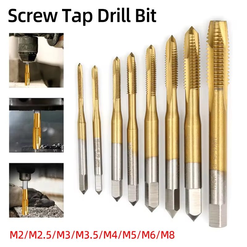 Cobalt Screw Tap Drill Bits Pointed Flute Left Hand - HomeDIYer