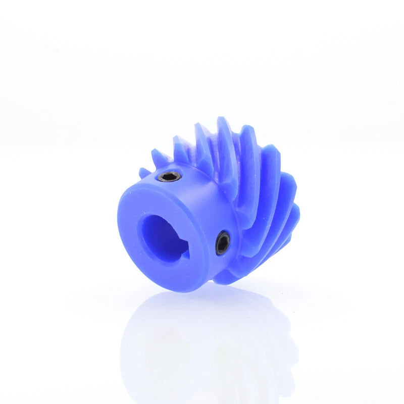 Helical Gears 45° Left Spiral Blue Nylon With Step Transmission Gear 10~26 Teeth