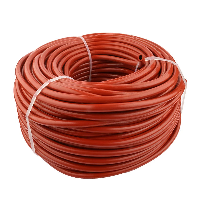 Red Silicone Vacuum Hose — Rubber Tube for Air, Water & Oil | 2mm–38mm ID