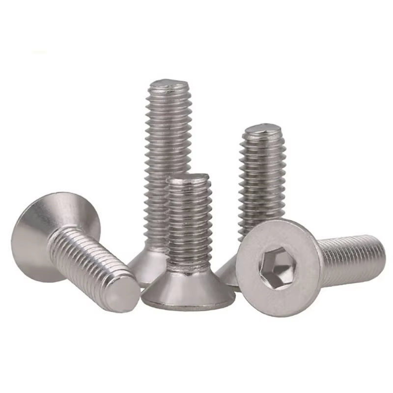 Hexagon Hex Socket Countersunk Screw Flat Head Allen Bolts M3 M4 M5 304 Stainless Steel DIN7991 - HomeDIYer