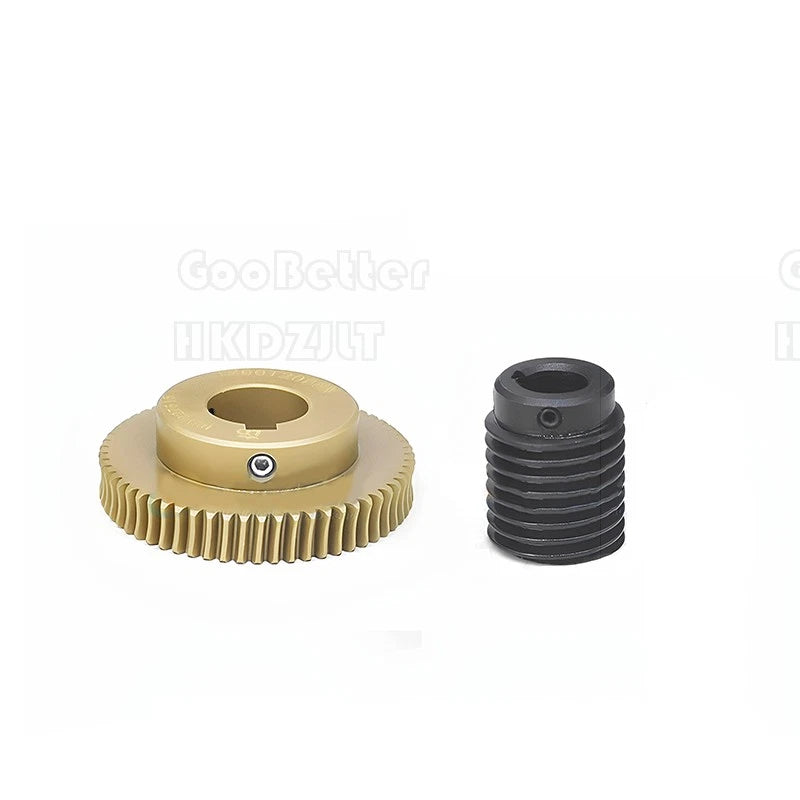 1 Modulus 60 Teeth Brass Worm Wheel Gear 1:60 Transmission Gear,Worm Rod Shaft