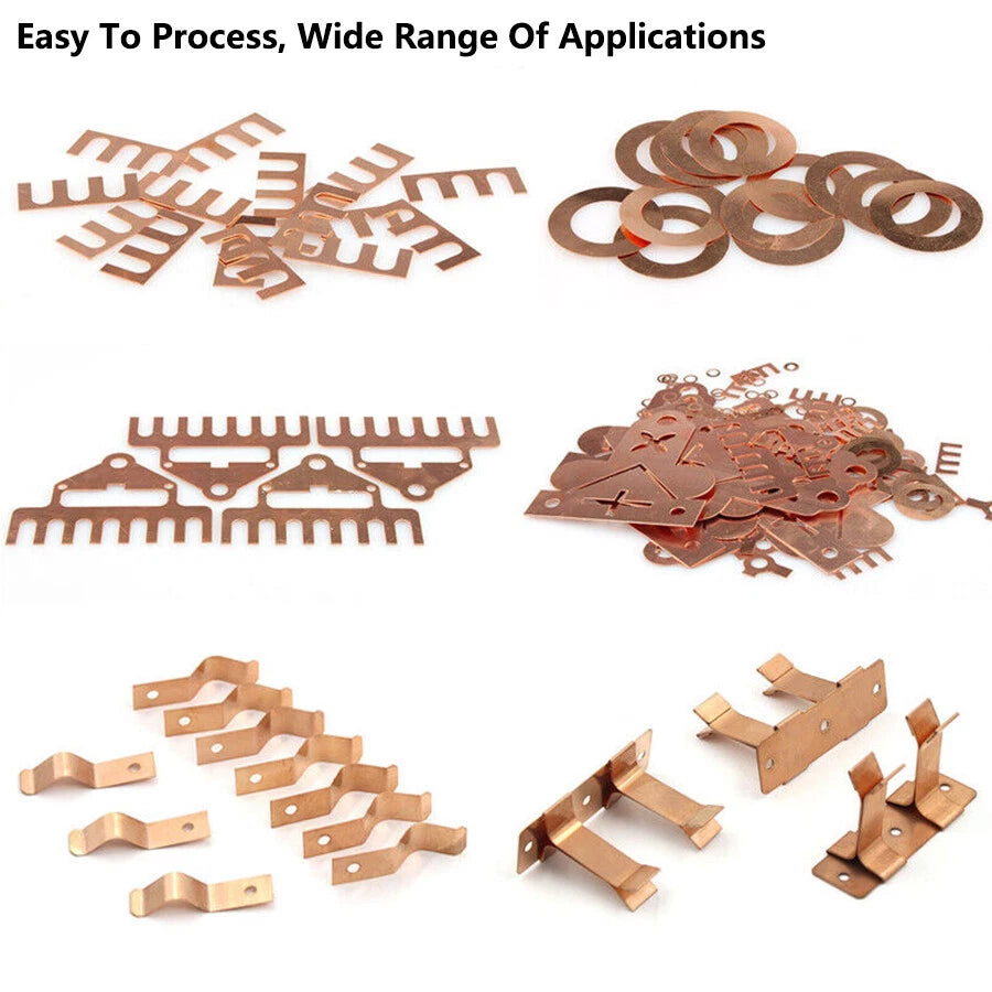 Beryllium Copper Sheet Plate Becu Panel 0.08mm To 5mm Thick - 52 Sizes Available
