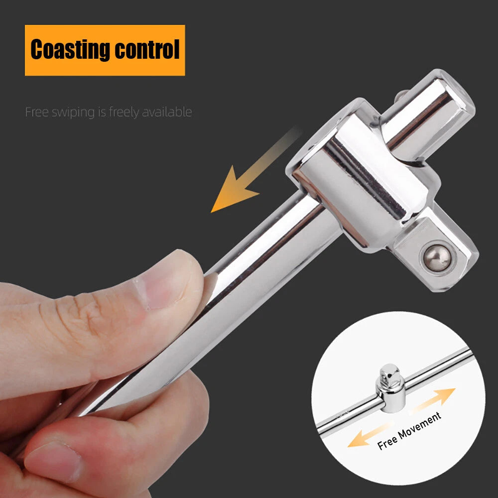NEW Drive Ratchets 1/4" 3/8" 1/2" Sliding T-Handle Socket Breaker Bar Wrench