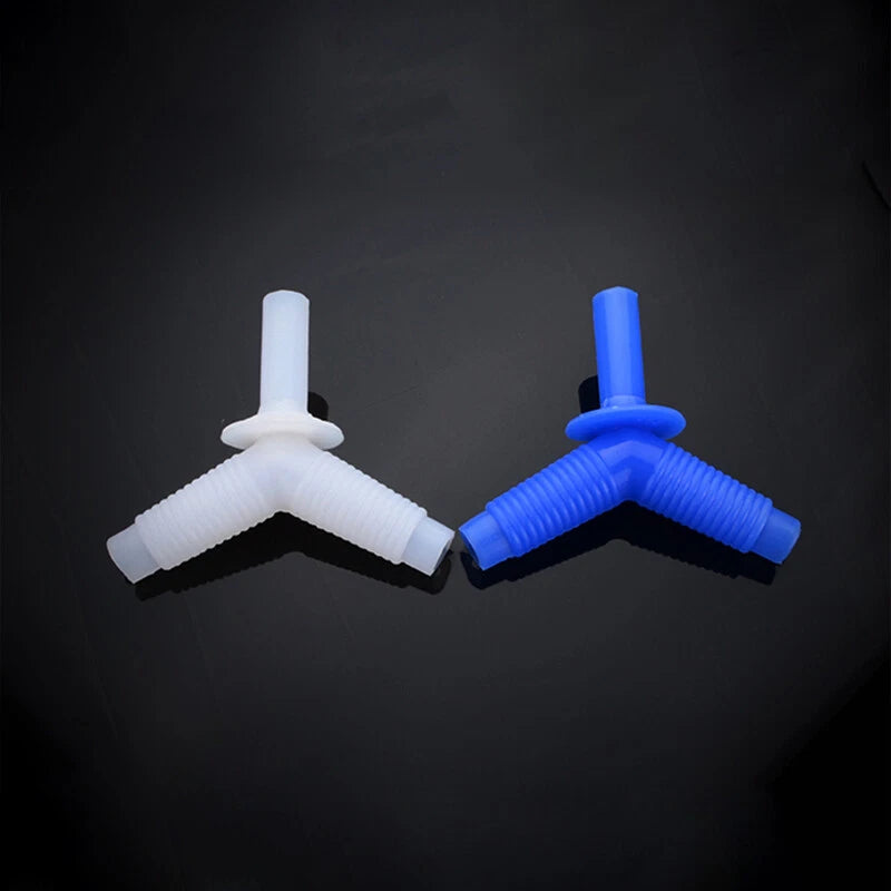 Washing Machine Drain Hose Connector — Y Splitter & Elbow Pipe Fitting Adapter
