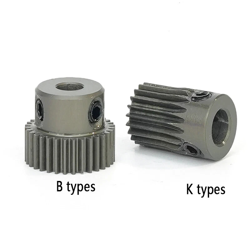 0.5 Mod 20-72 Teeth Rigid Aluminum Spur Gear Pinion Gear Motor Gear Bore 4-18mm