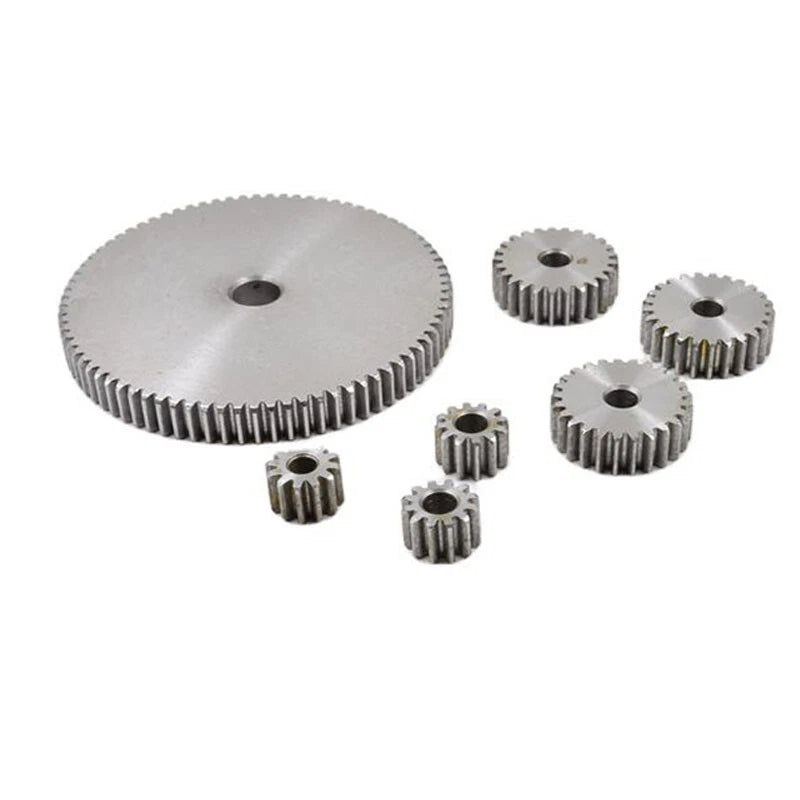 Module 1M Flat Gear Motor Transmission Spur Gear 12T to 150T Cylindrical gears