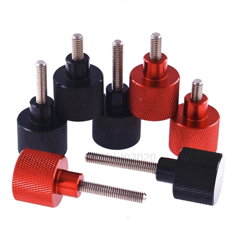 M10 Knurled Thumb Screws – Aluminium Handle + Stainless Steel Threaded Rod