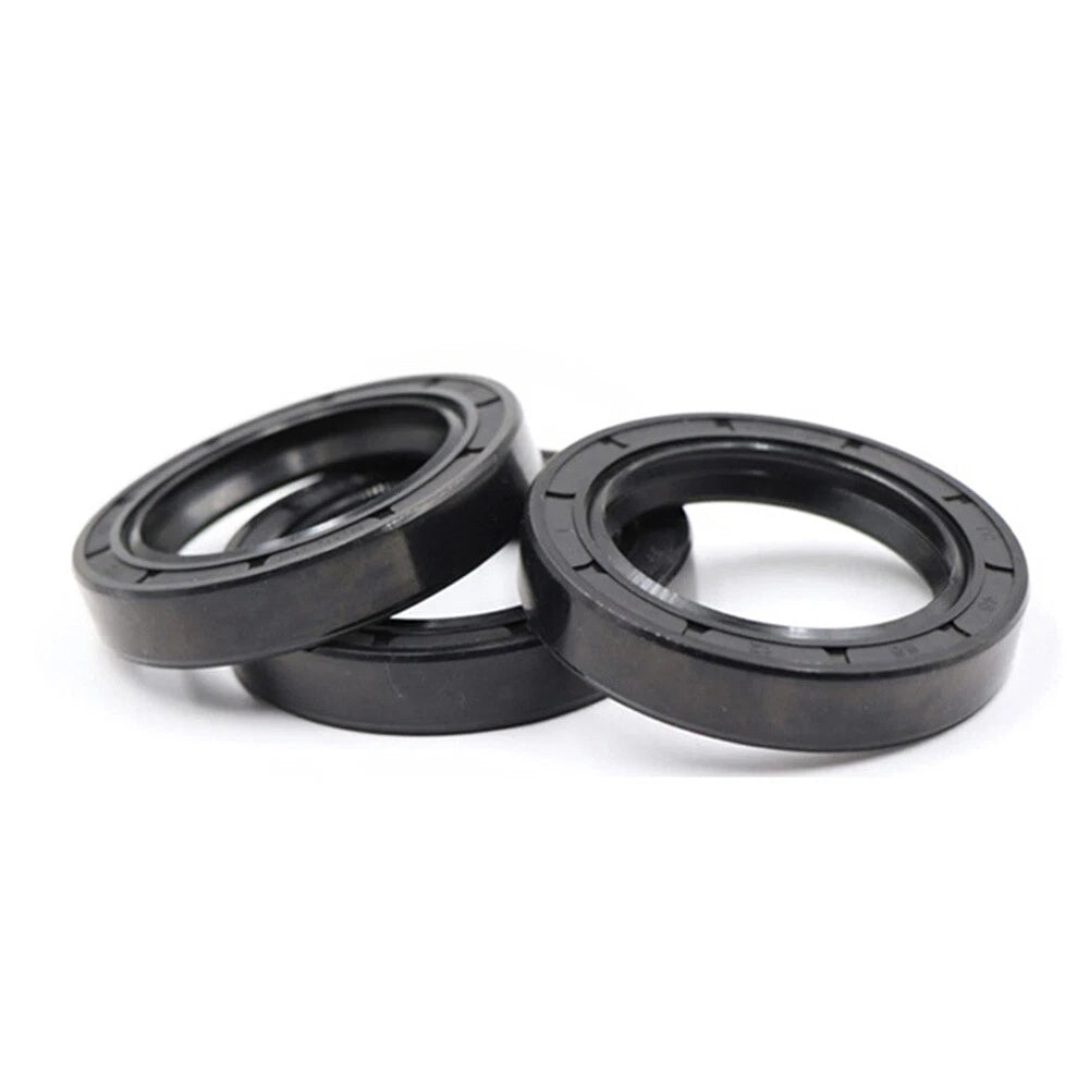 TC Oil Seal Ring ID 8–27mm | Nitrile Rubber Double Lip Shaft Seal with Metal Frame & Spring