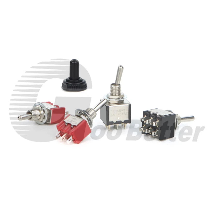DPDT Mini Toggle Switch – 2 or 3 Position, 6-Pin, 125V/250V | Boat, Car & DIY