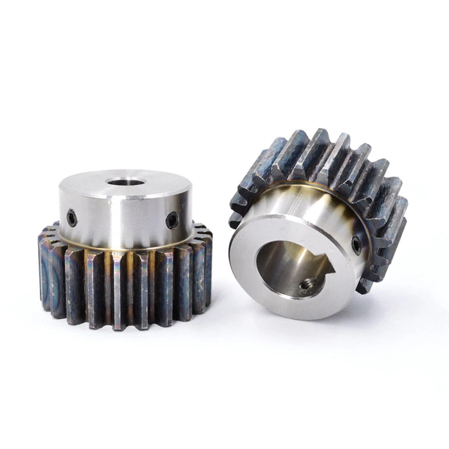 2 Mod 45# Steel Spur Gear 10-24T Bore 8-25mm Pinion Gear with Step Motor Gear