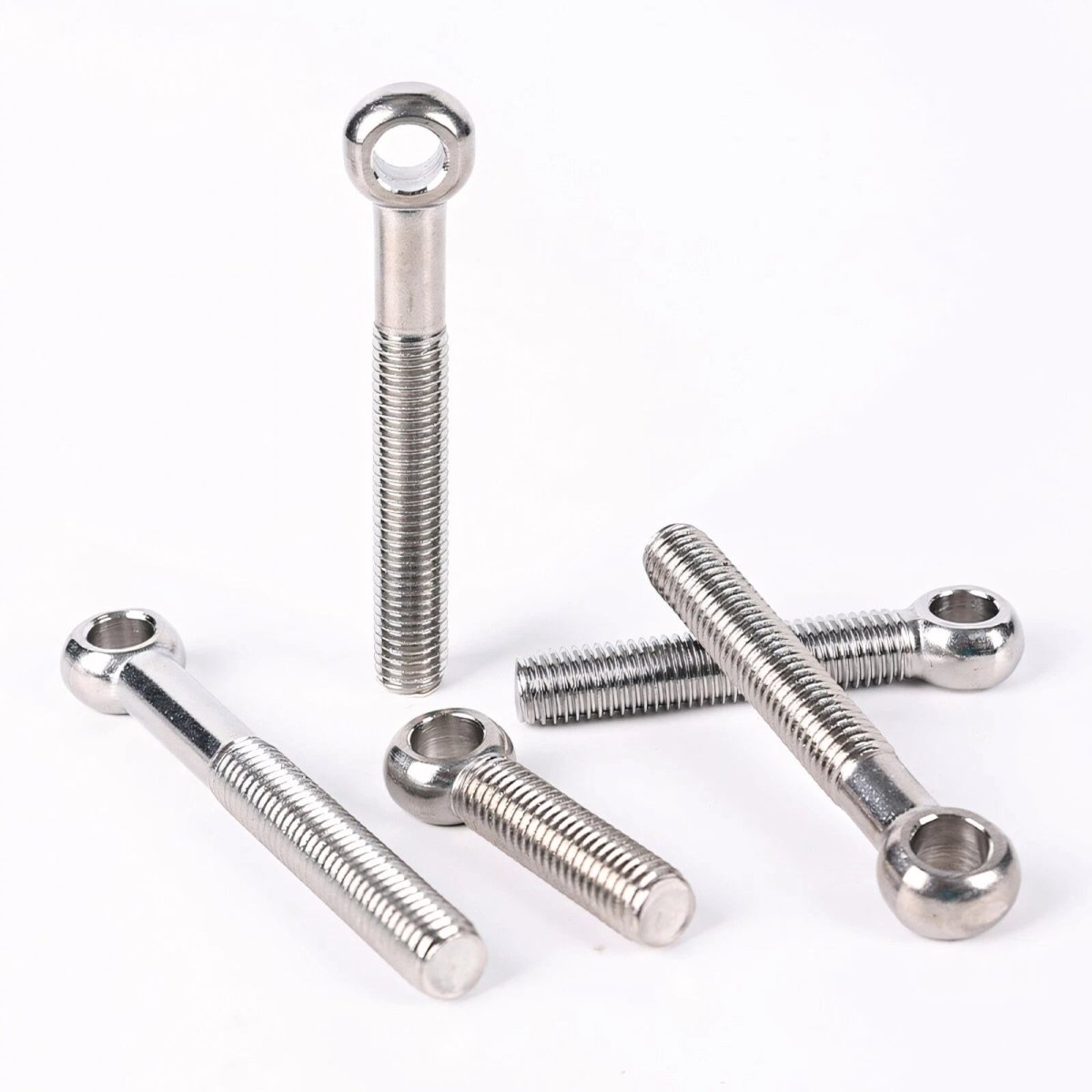 M5 M6 Stainless Steel Eye Bolts — A2 304 Threaded Ring Eyelet Screws for Catenary Wire & Hanging - HomeDIYer