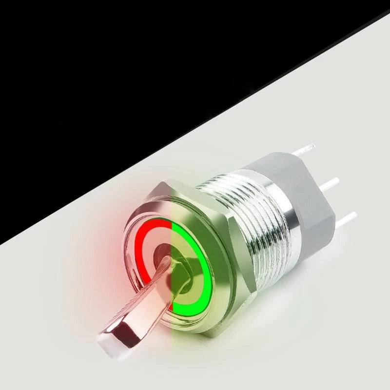 Waterproof Metal Push Button Switch – 3-6V & 12-24V, LED Indicator, Metal & Stainless Steel