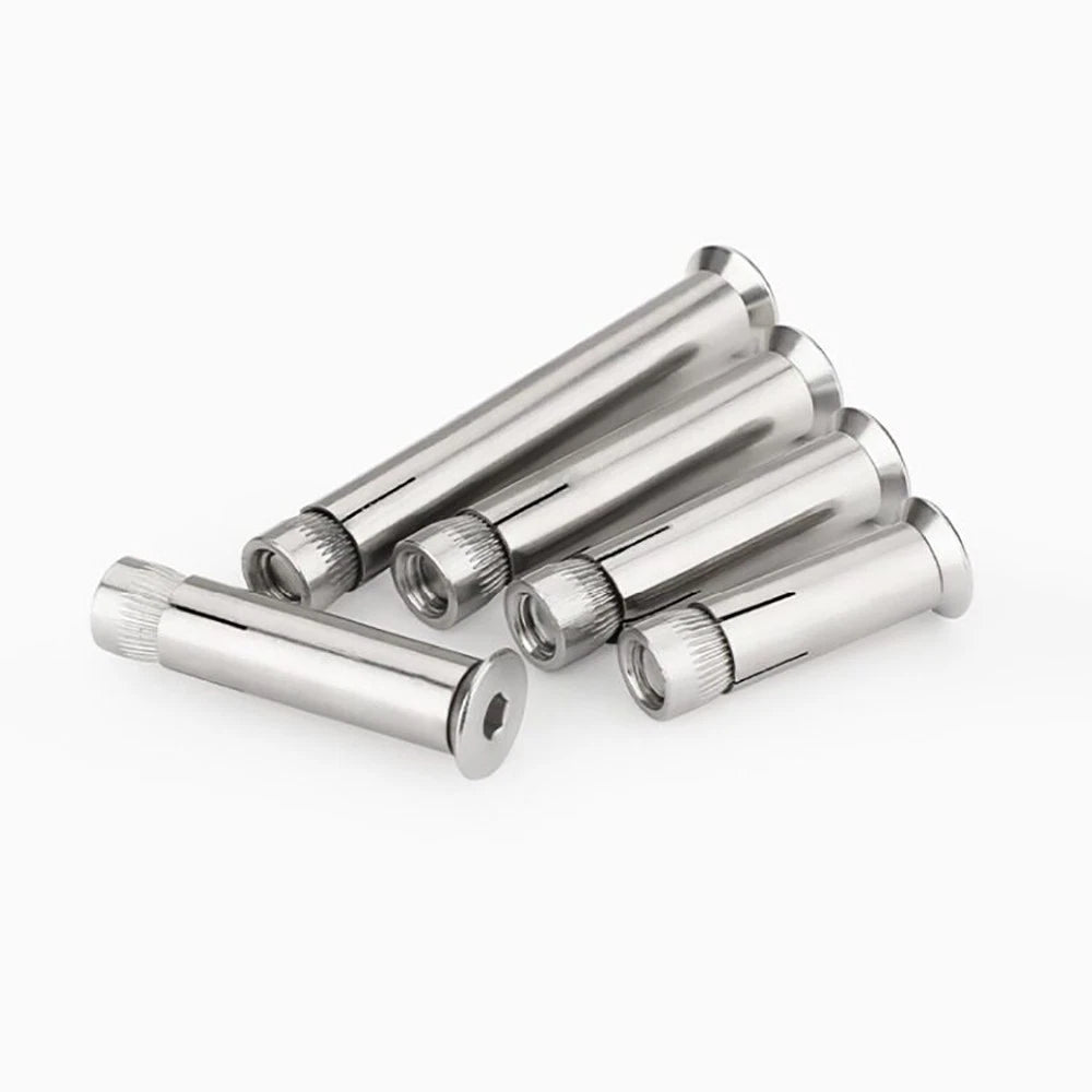 M6–M12 Countersunk Hex Socket Expansion Bolts — 304 & 201 Stainless Steel, A-Type & B-Type