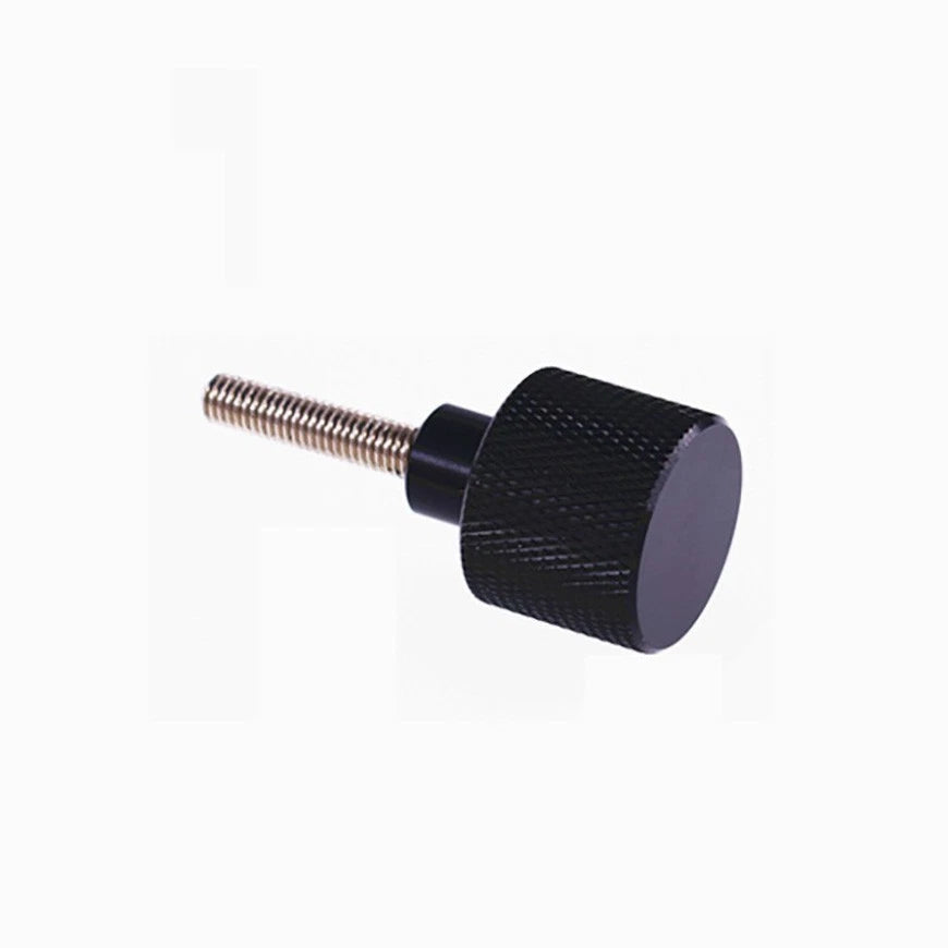 Knurled Thumb Screws M3–M10 | Black Aluminum Nut + Stainless Steel Rod
