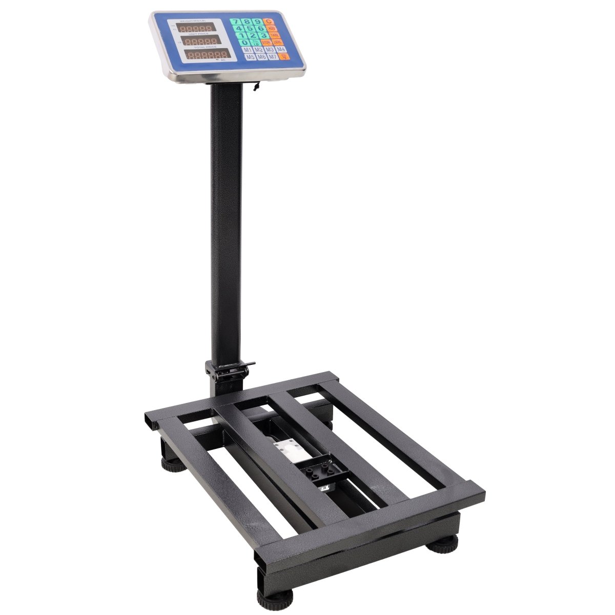660lbs Weight Computing Digital Scale Floor Platform Scale,0.1 lbs Accuracy Computing Floor Scale with LB/KG, Tare, Price Calculator, Black color - HomeDIYer