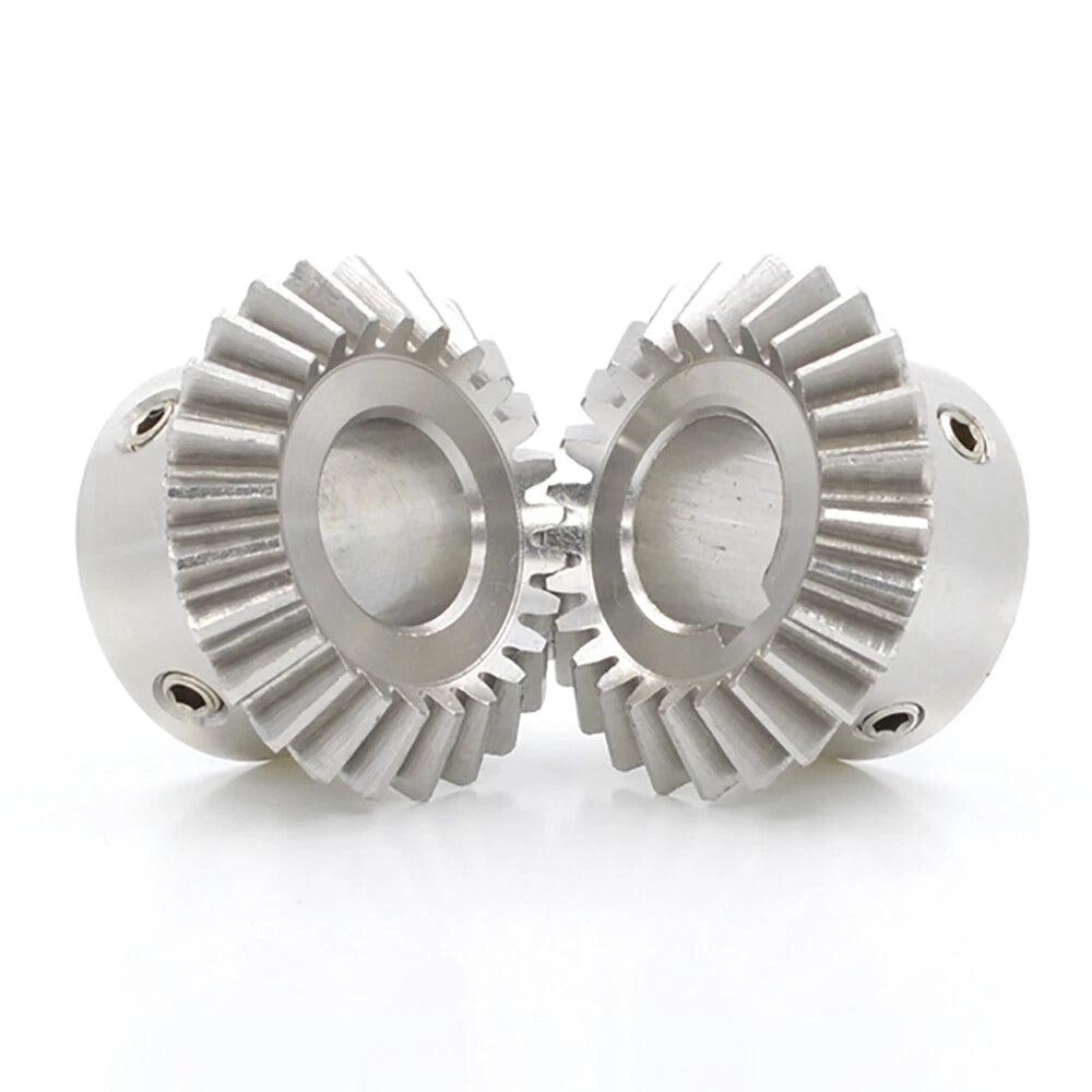 1-3 Module 15-30 Teeth Stainless Steel Umbrella Bevel Gear 90° Angle, Ratio 1:1