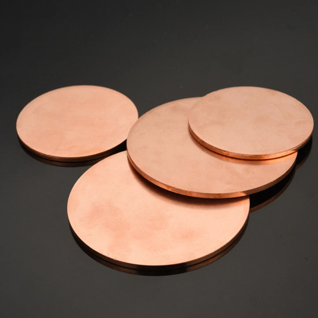 Solid Pure Copper Discs Blanks Round Plate Metal Sheet 10-300mm OD 1mm-6mm Thick
