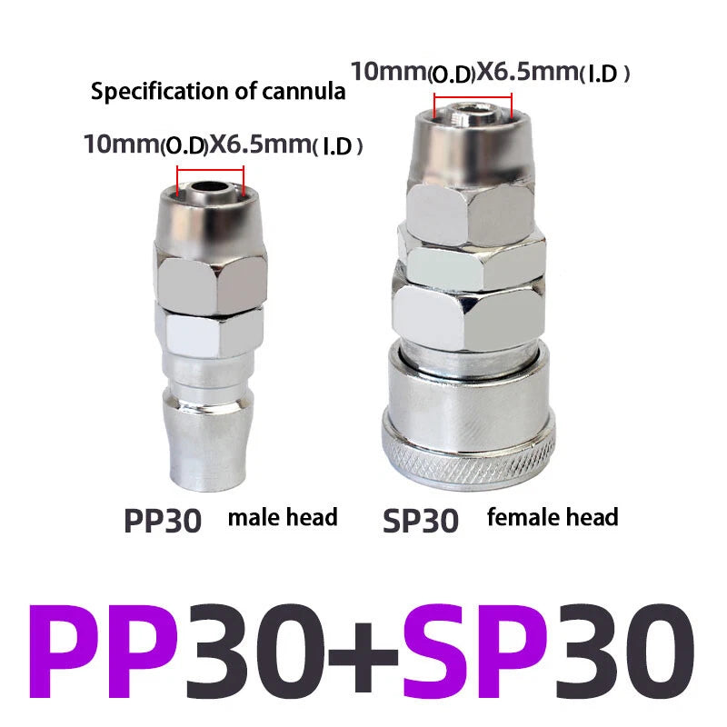 C-Type Self-Locking Air Line Quick Release Fittings — Hose Compressor Connectors