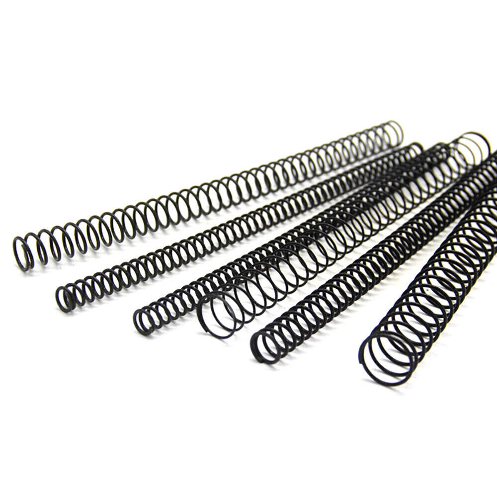 Compression Spring Black 0.3-6mm Wire Diameter Small Springs Steel 305mm Length