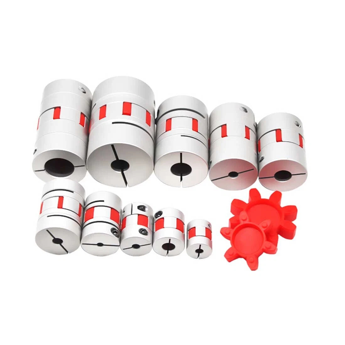 D45mm L66mm Shaft Coupler Flexible Plum Coupling CNC Stepper Motor Jaw Spider