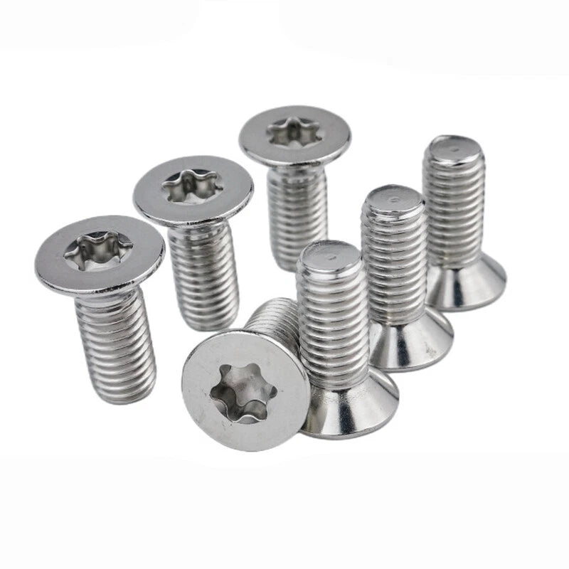 M10 M12 Countersunk Torx Machine Screws – A2 Stainless Steel, DIN 965, Fully Threaded (16–100mm Overall Length)