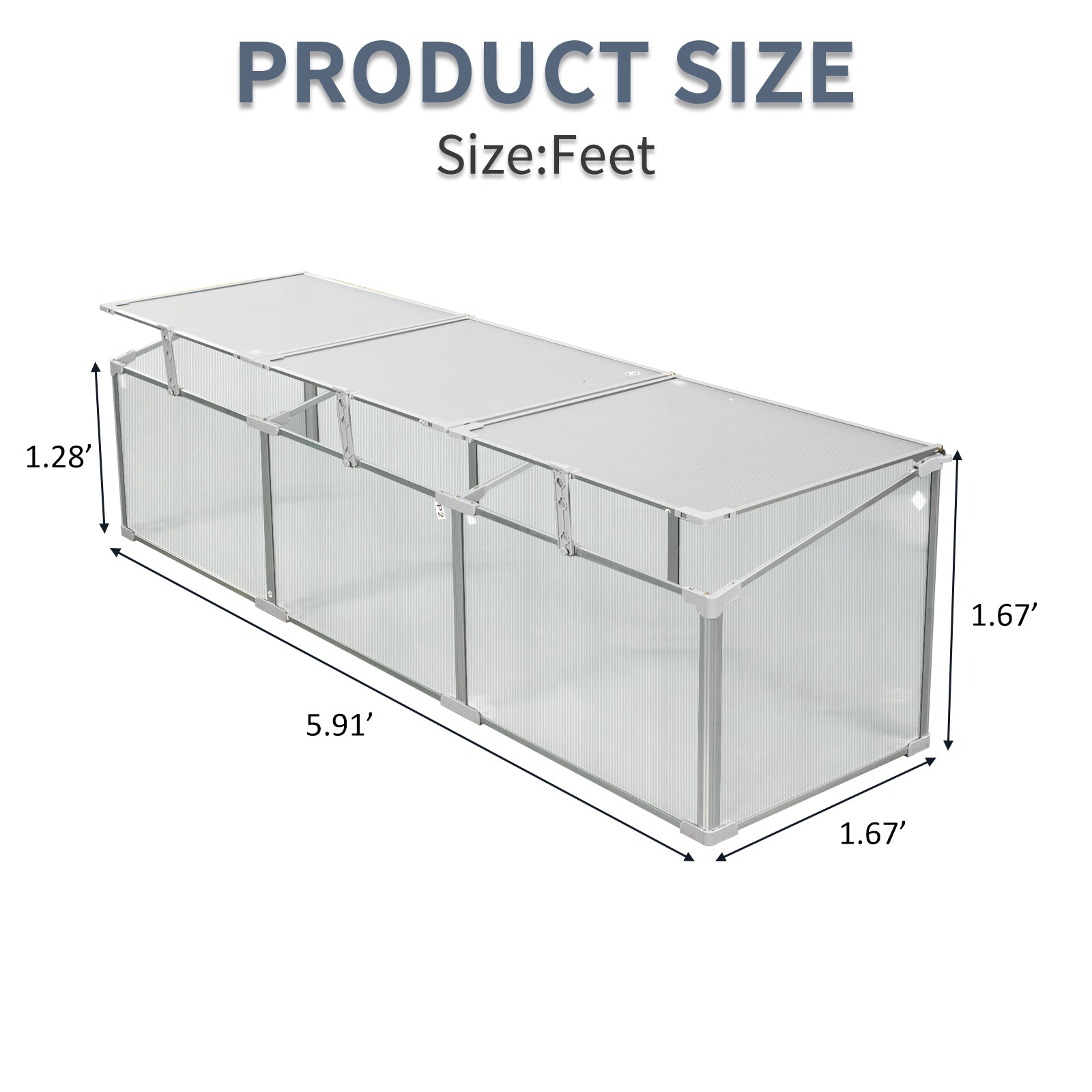 Polycarbonate Greenhouse for Outdoors in Winter