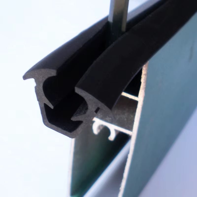 1m Rubber Door Window Sealing Strip Weather Stripping Soundproof Waterproof Tape For 5mm Sliding Window Slot Glass Fixing Clamp - HomeDIYer