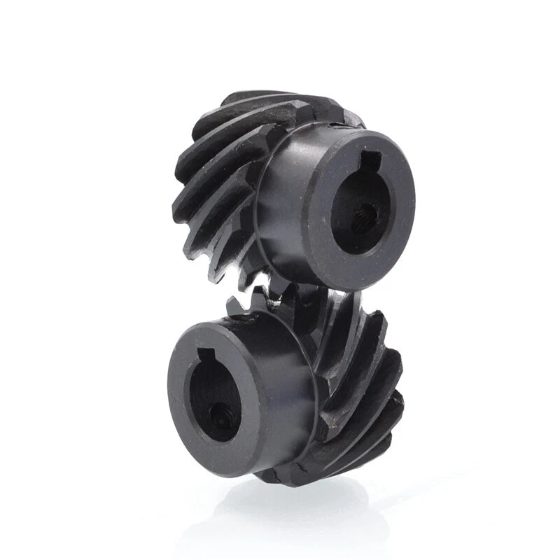 Helical Bevel Gear 1/1.5/2 Mod 13-30 Tooth Spiral Bevel Gear 45# Left Direction