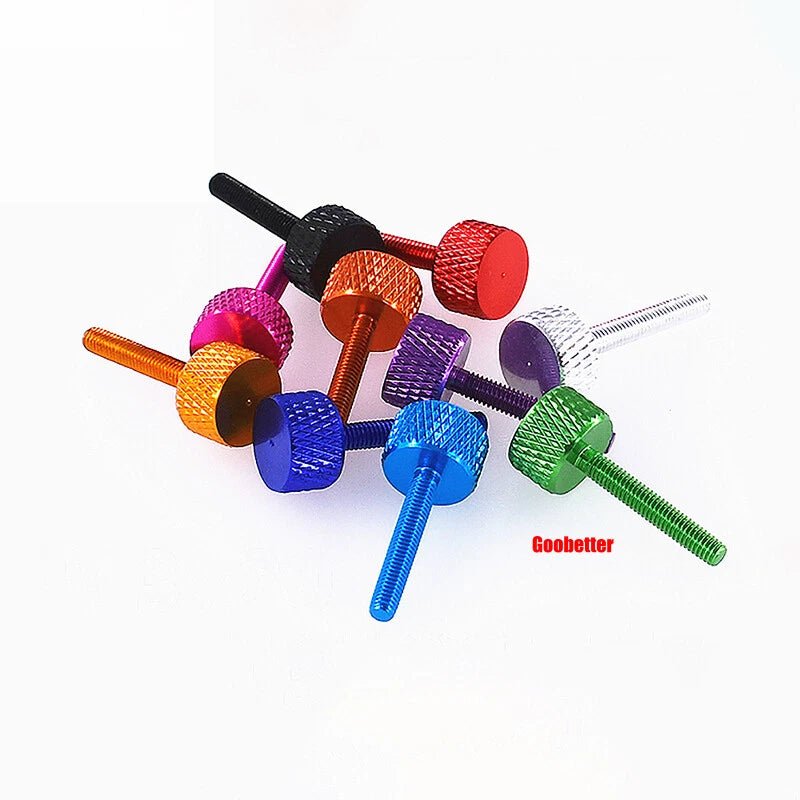M3 x 20mm Aluminum Knurled Thumb Screws Colorful Hand Grip Knob Bolts - HomeDIYer