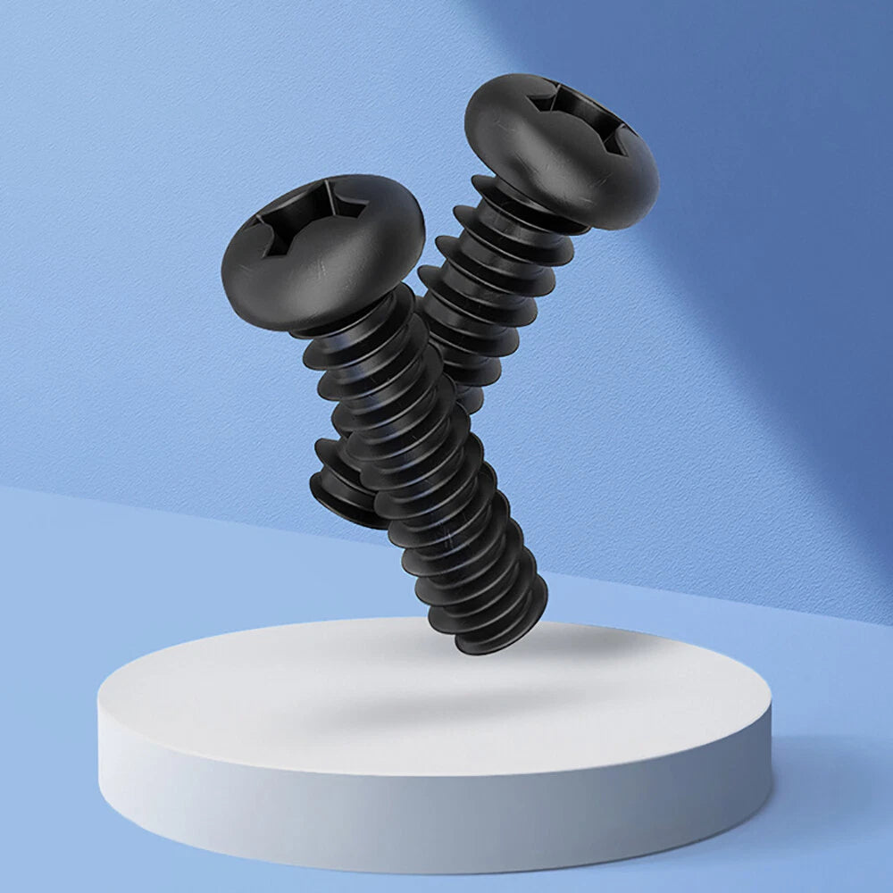 Assorted Pan Head Self Tapping Screws – Black Zinc, M1.4–M4