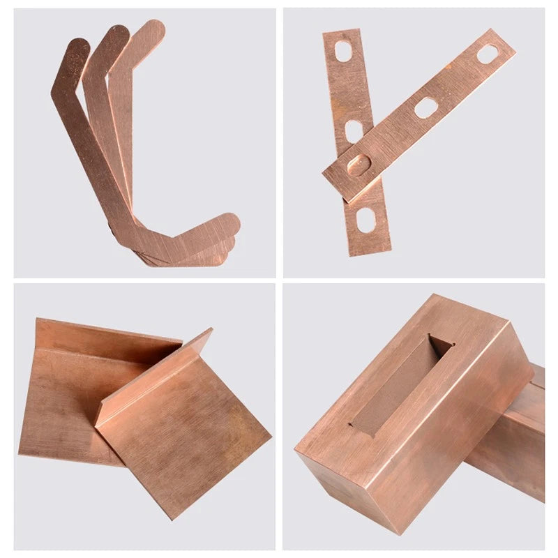T2 Purple Copper Sheet Metal Copper Sheet Flat Plate Copper Foil Thick 0.8mm-5mm