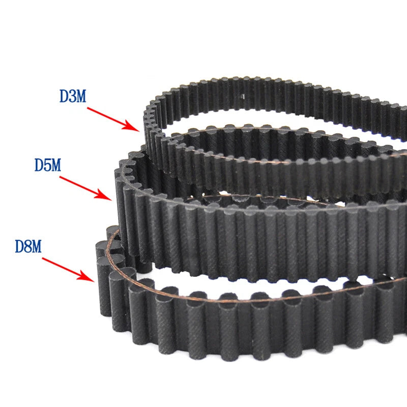 D5M Double-Sided Timing Belt – Closed Loop Synchronous Belt, 15/20/25mm Wide