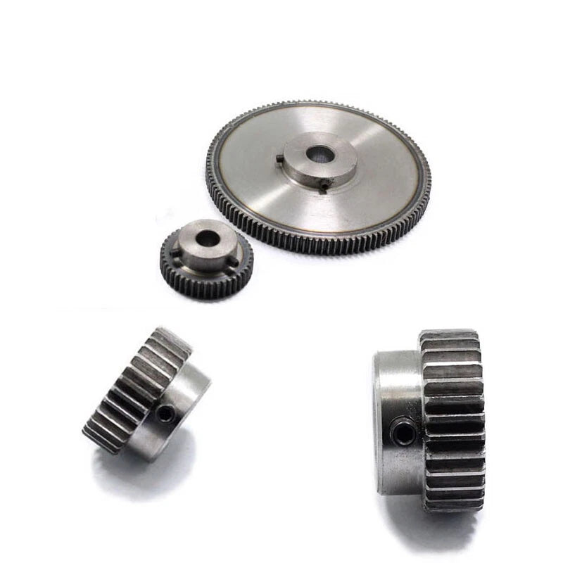Spur Gear 1 Module Bore 6/8/10/12/15mm Teeth 31-120 Pinion 45 Steel Hard Tooth