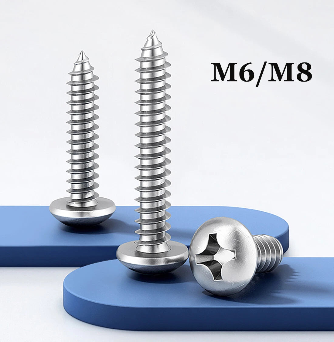 M6 M8 Pan Head Self Tapping Screws – 304 Stainless Steel