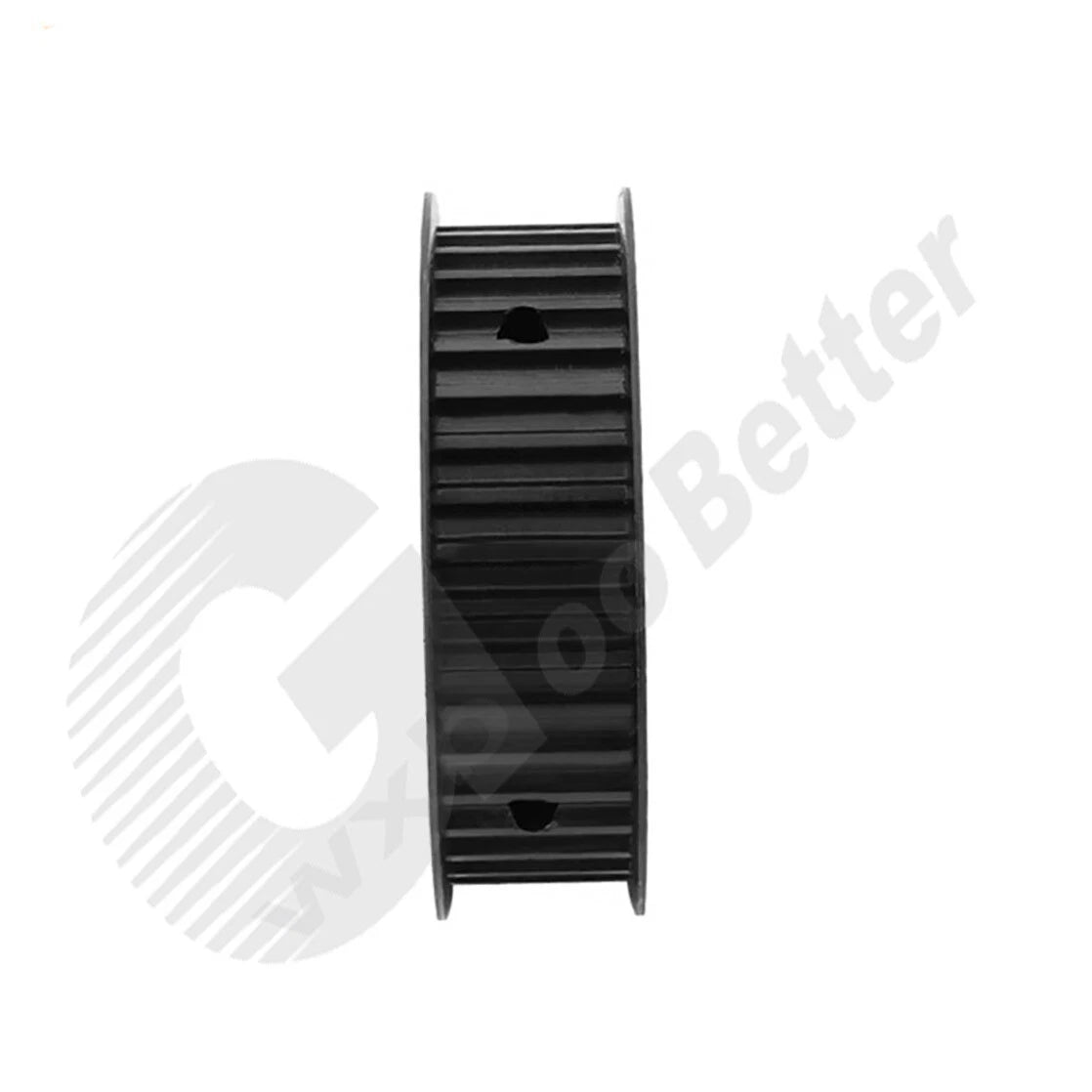 S8M 30mm Timing Belt Smooth Tooth Drive Pulley 22T~40T Bore=8~28mm Black Steel