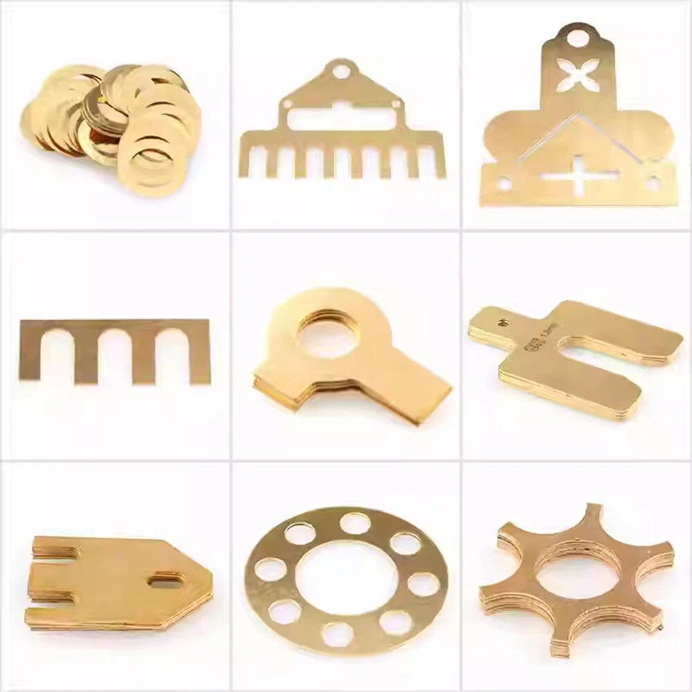 H62 Solids Brass Discs Blanks Metal Round Sheets Dia 50mm-200mm Thick 0.8mm- 3m