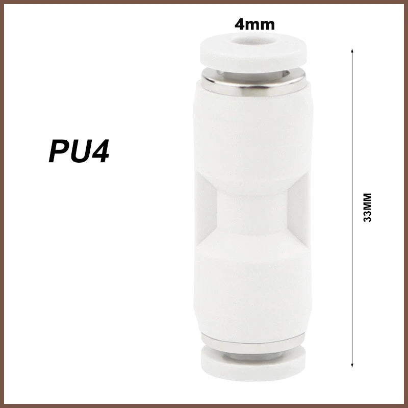 Pneumatic Push Fit Connectors Air Hose Speed Push In Fittings PU PE PY PG PEG