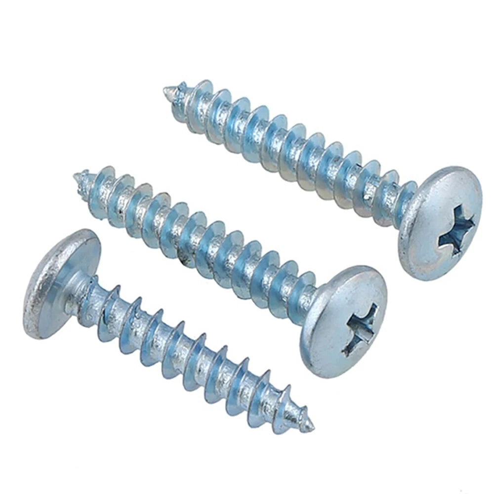M4 M5 M6 Truss Head Self Tapping Screws – Bright Zinc Plated Carbon Steel
