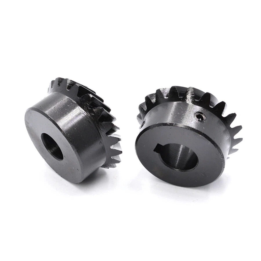 1:1 Sprial Bevel Gear 1/1.5/2/2.5/3 Mod Left-Right Spiral 45# Steel 20/25/30T