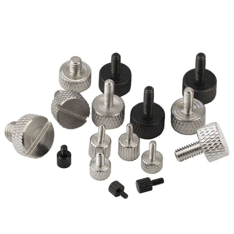 M1.6–M5 Cheese Head Knurled Thumb Screws | Hand Knob Bolts | 10 Pcs - HomeDIYer